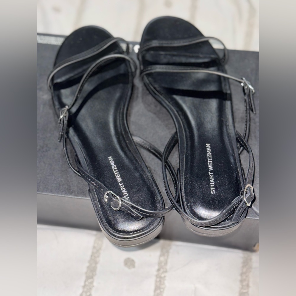 Stuart Weitzman Georgie Black Sandals